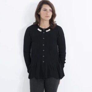 High Couture Cardigan Fit and Flare Sweater by Clair Campbell Button Front